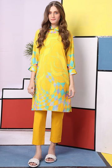 MAK-C-002-21-3 Yellow AlKaram MAK Collection 2021